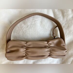 Mango soft shoulder bag tan